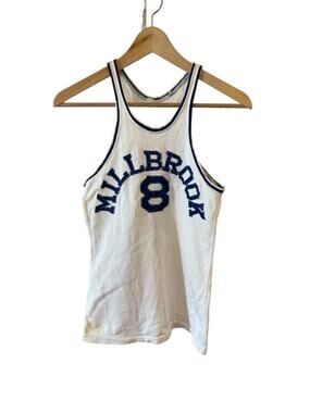 Vintage 40s 50s Red Fox Athletic Clothing Millbrook Basketball Jersey Shirt